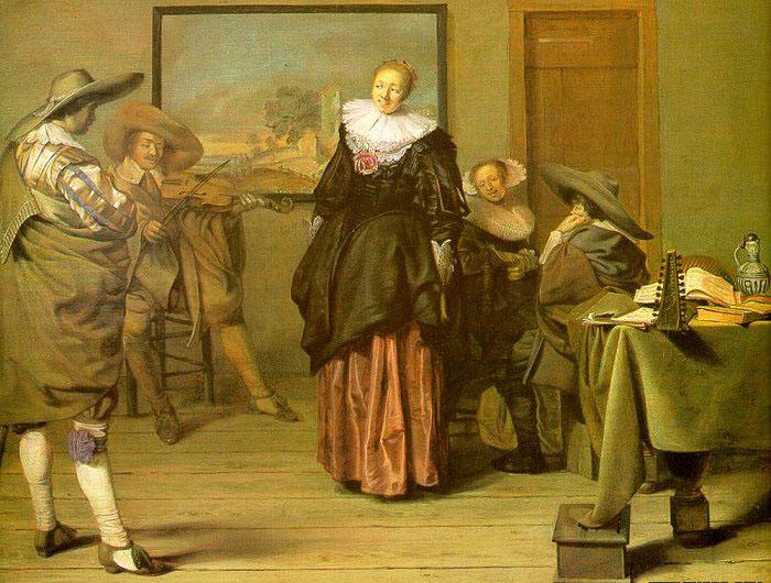 CODDE, Pieter The Dancing Lesson Germany oil painting art